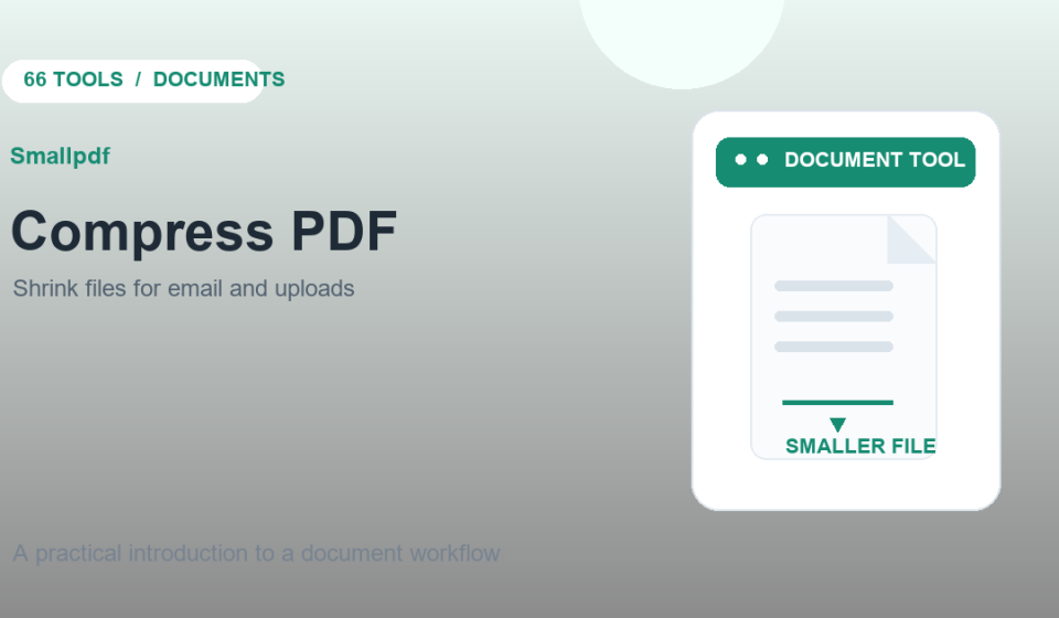 Original illustration: compressing a PDF for easier sharing