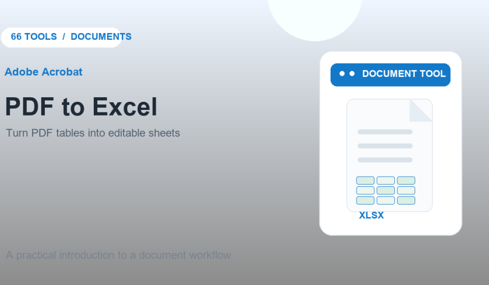 Original illustration: converting a PDF table into an Excel workbook