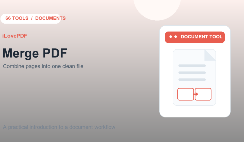 Original illustration: arranging separate PDF documents into one file