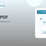 Original illustration: scanning a paper document into a searchable PDF