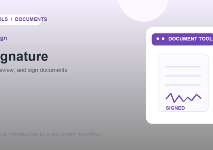 Original illustration: signing a digital document with an eSignature