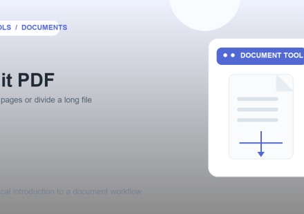 Original illustration: splitting a PDF into smaller page groups