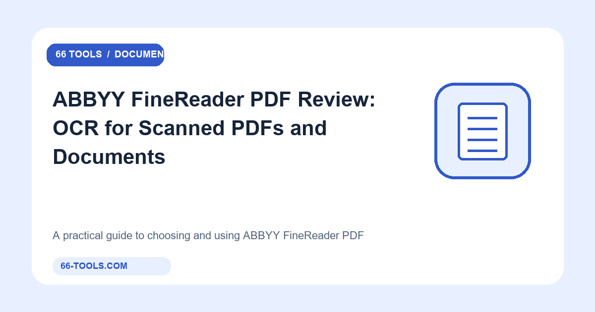 ABBYY FineReader PDF apžvalga: OCR nuskaitytiems PDF ir dokumentams