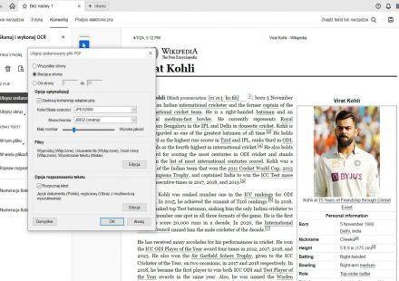 Adobe Acrobat scanned PDF enhancement and OCR settings