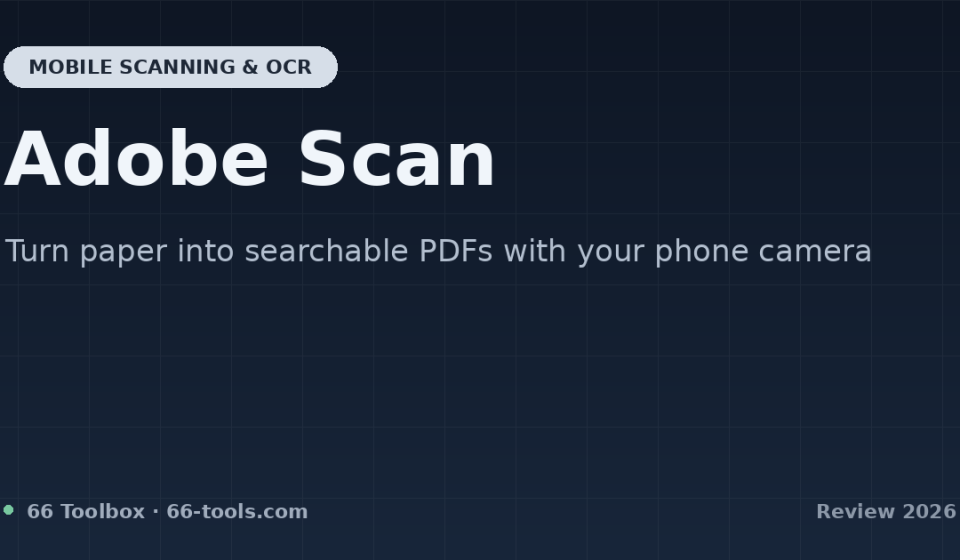 Adobe Scan review: turn paper into searchable PDFs with your phone camera