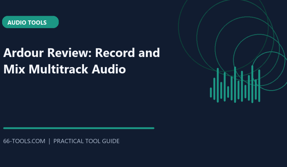Ardour Review: Record and Mix Multitrack Audio