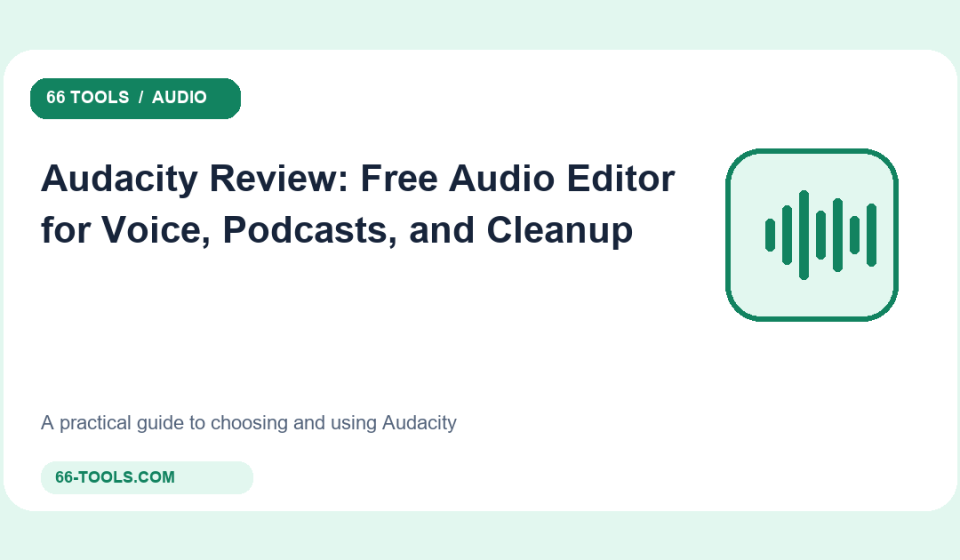 Original audio tools cover for Audacity
