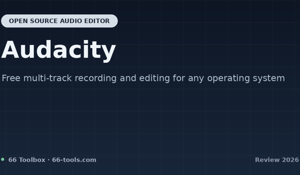 Audacity review: free multi-track recording and editing for any operating system
