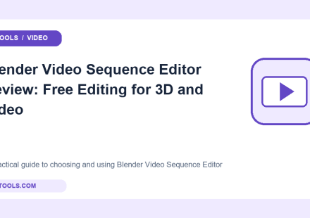 Original video tools cover for Blender Video Sequence Editor
