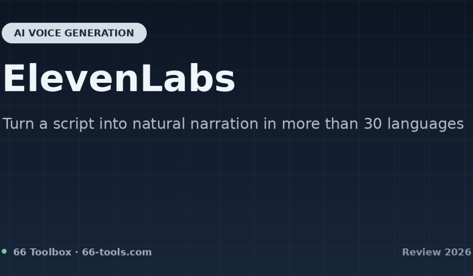 ElevenLabs review: turn a script into natural narration in more than 30 languages