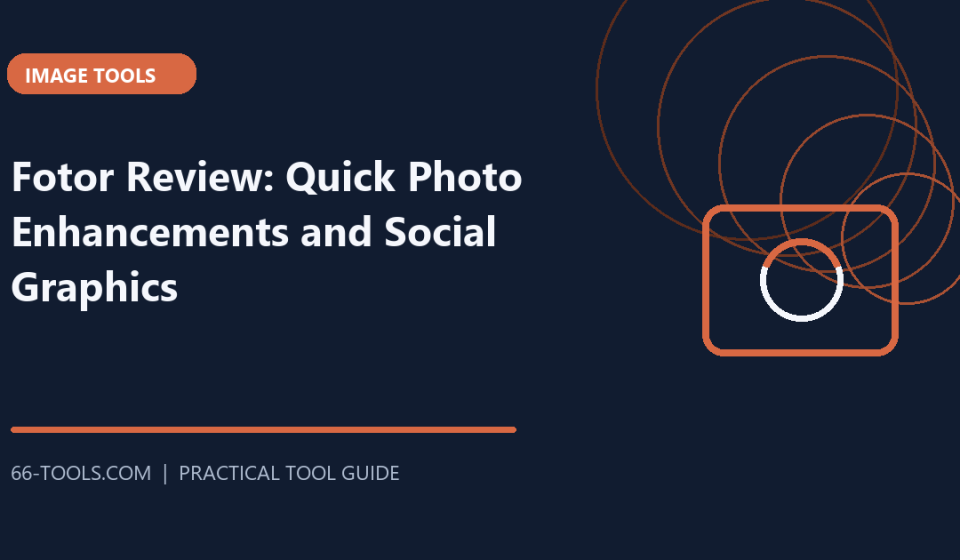 Fotor Review: Quick Photo Enhancements and Social Graphics