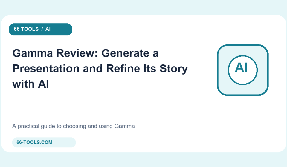 Original ai tools cover for Gamma
