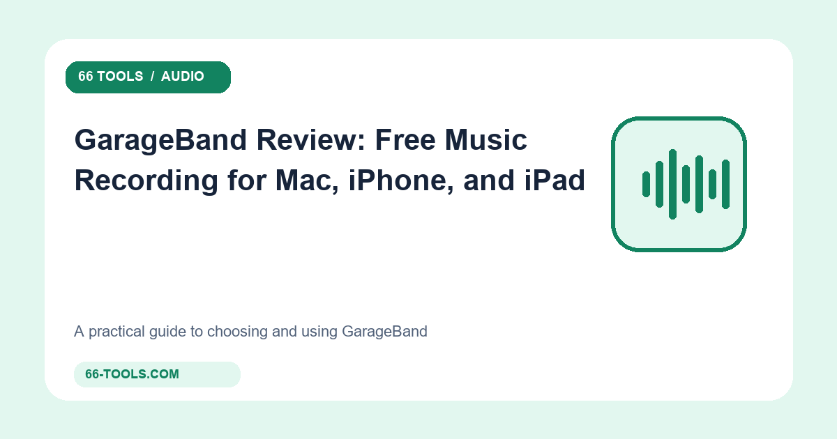 GarageBand apžvalga: nemokama muzikos įrašymo programa Mac, iPhone ir iPad