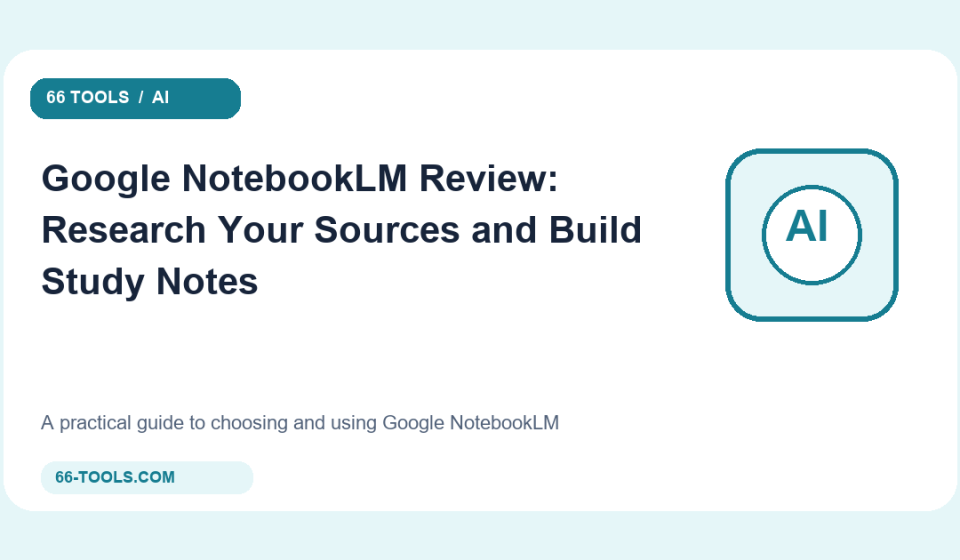 Original ai tools cover for Google NotebookLM