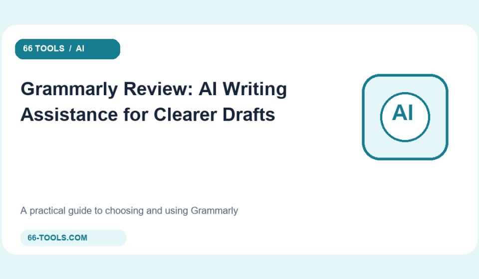 Original ai tools cover for Grammarly
