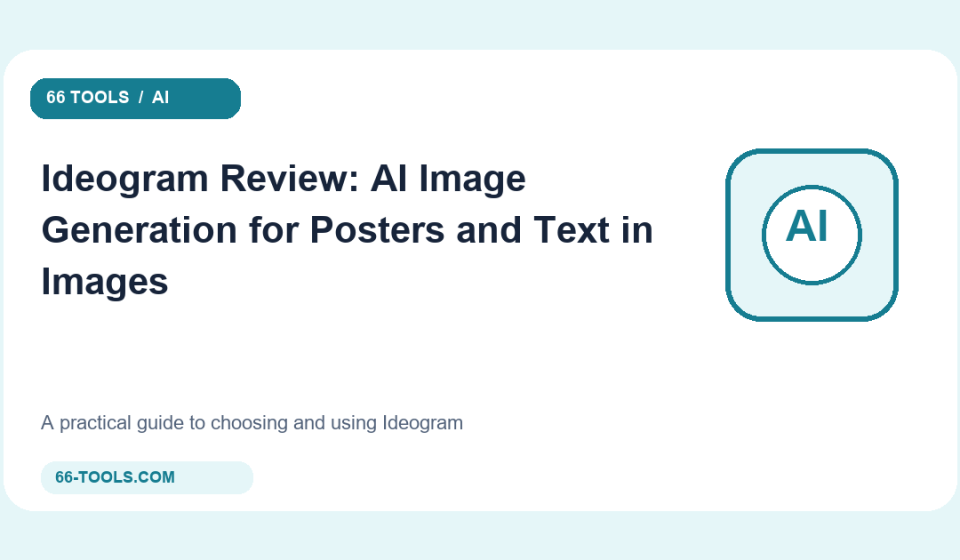Original ai tools cover for Ideogram