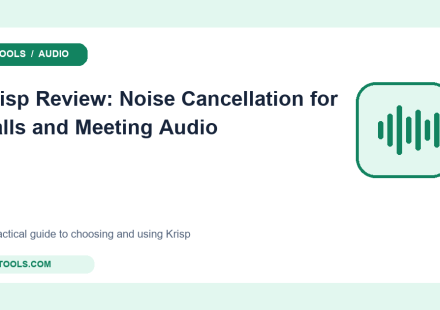 Original audio tools cover for Krisp