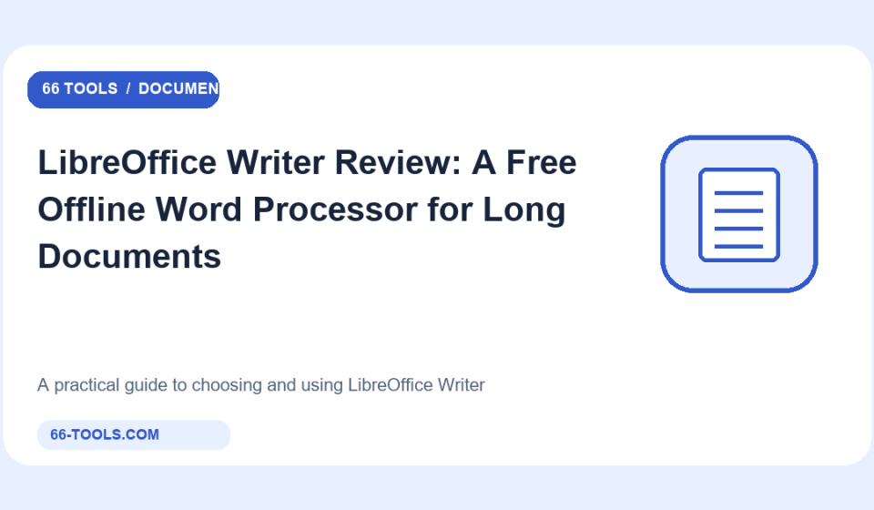 Original documents tools cover for LibreOffice Writer