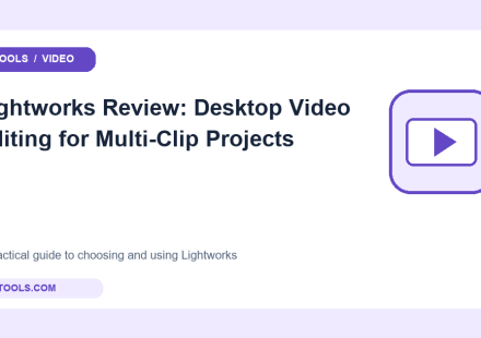 Original video tools cover for Lightworks