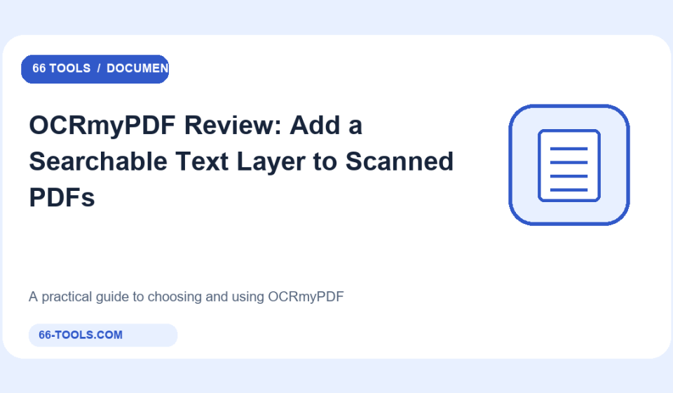 Original documents tools cover for OCRmyPDF
