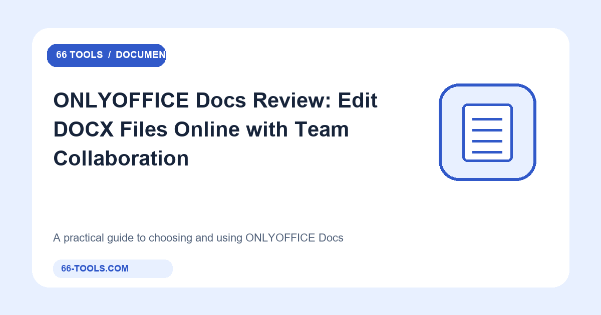 ONLYOFFICE Docs apžvalga: DOCX failų redagavimas internete su lentelėmis