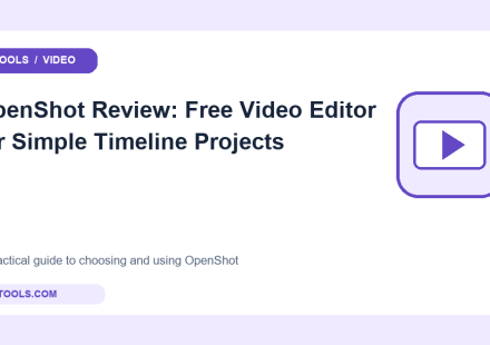 Original video tools cover for OpenShot