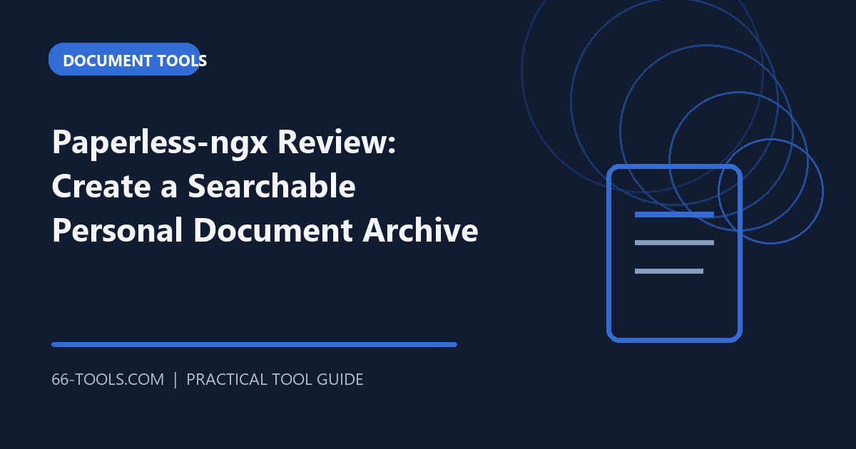 Recenzia Paperless-ngx: Vytvorte prehľadateľný osobný archív dokumentov