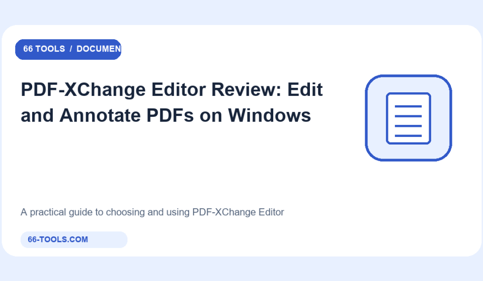 Original documents tools cover for PDF-XChange Editor