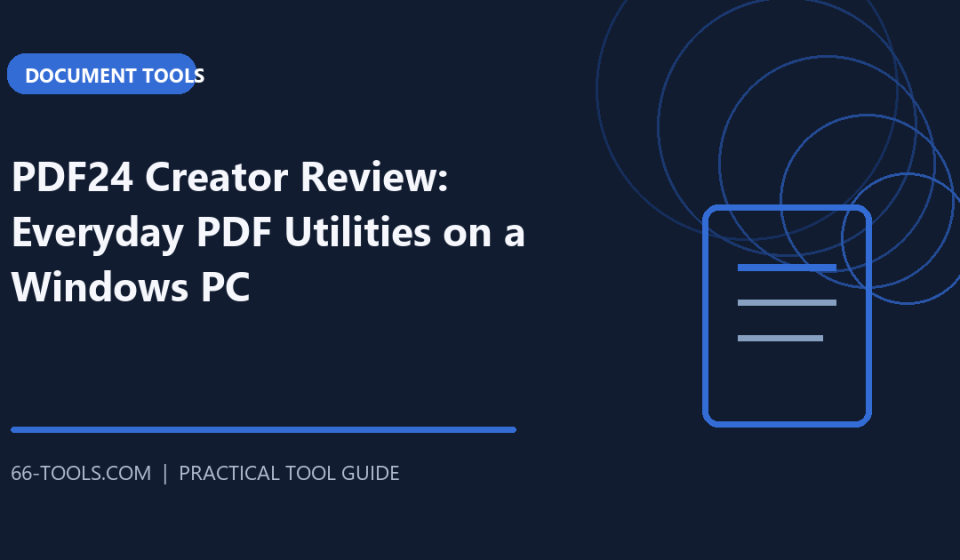 PDF24 Creator Review: Everyday PDF Utilities on a Windows PC