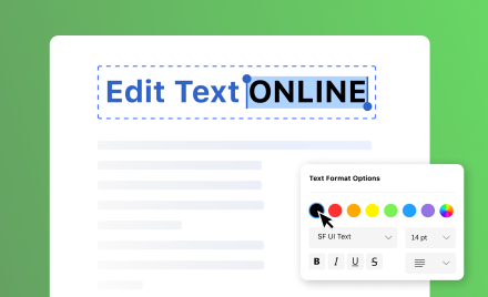PDFgear online PDF editor interface