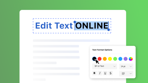 PDFgear online PDF editor interface