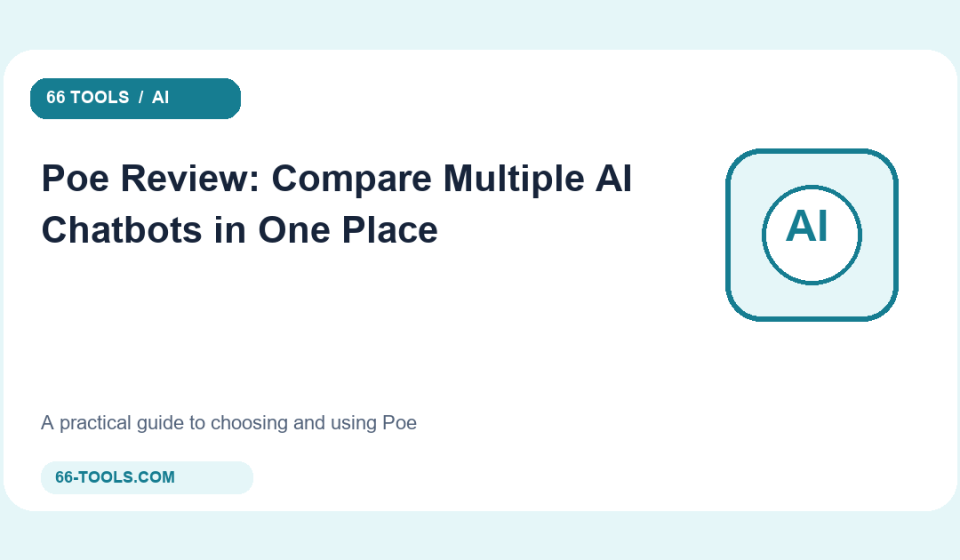 Original ai tools cover for Poe