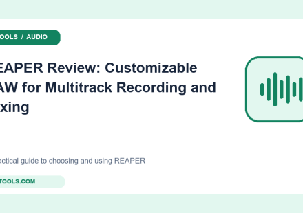 Original audio tools cover for REAPER