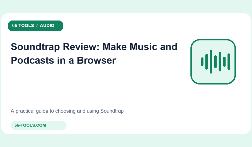 Original audio tools cover for Soundtrap