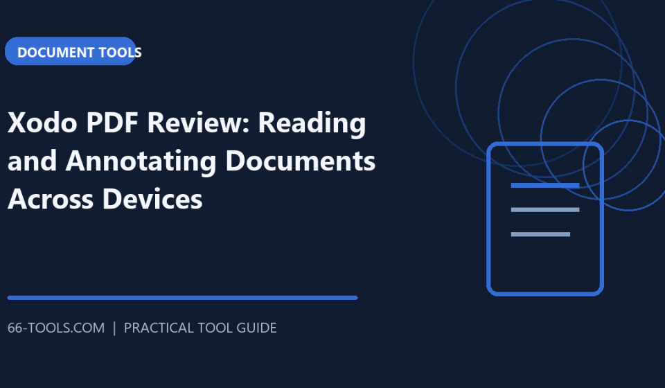 Xodo PDF Review: Reading and Annotating Documents Across Devices