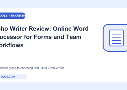 Original documents tools cover for Zoho Writer