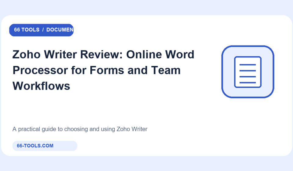 Original documents tools cover for Zoho Writer